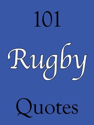 cover image of 101 Rugby Quotes